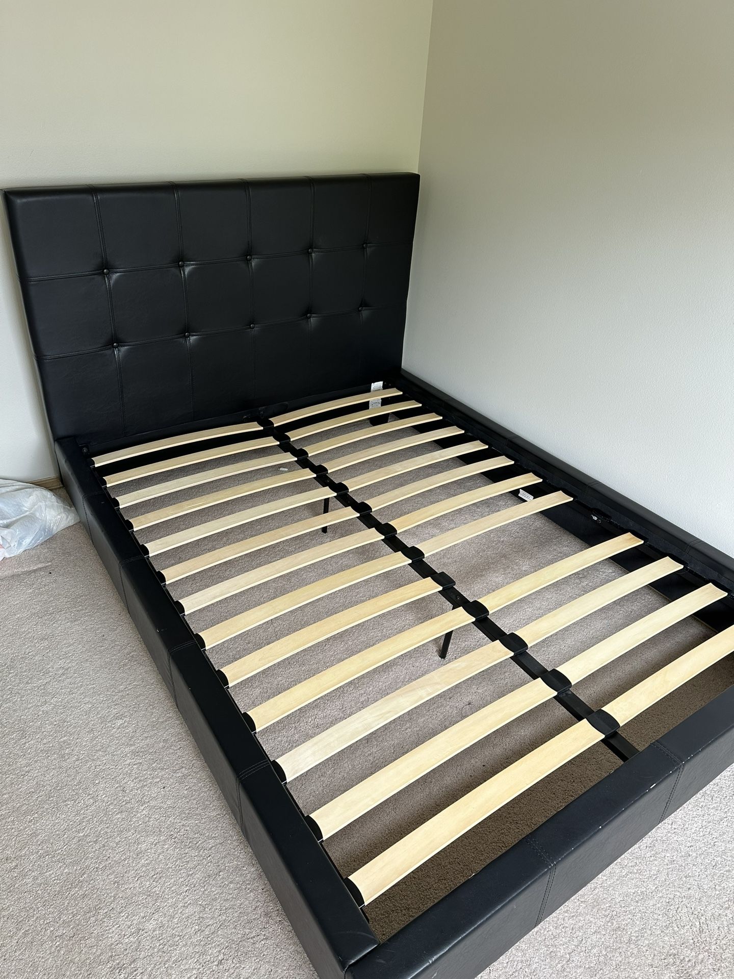 FULL SIZE BED FRAME + HEADBOARD