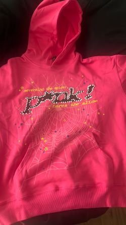 Pink sp5der hoodie