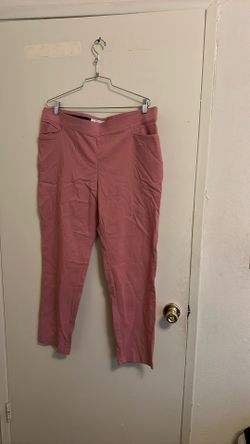 Pants stretchy for women size XL pink color
