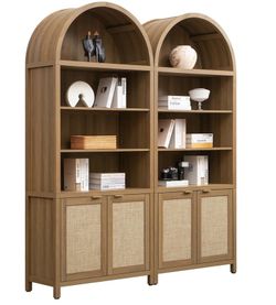 2 arch shelves