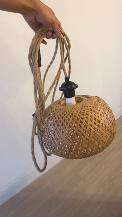Hanging light fixture plug in
