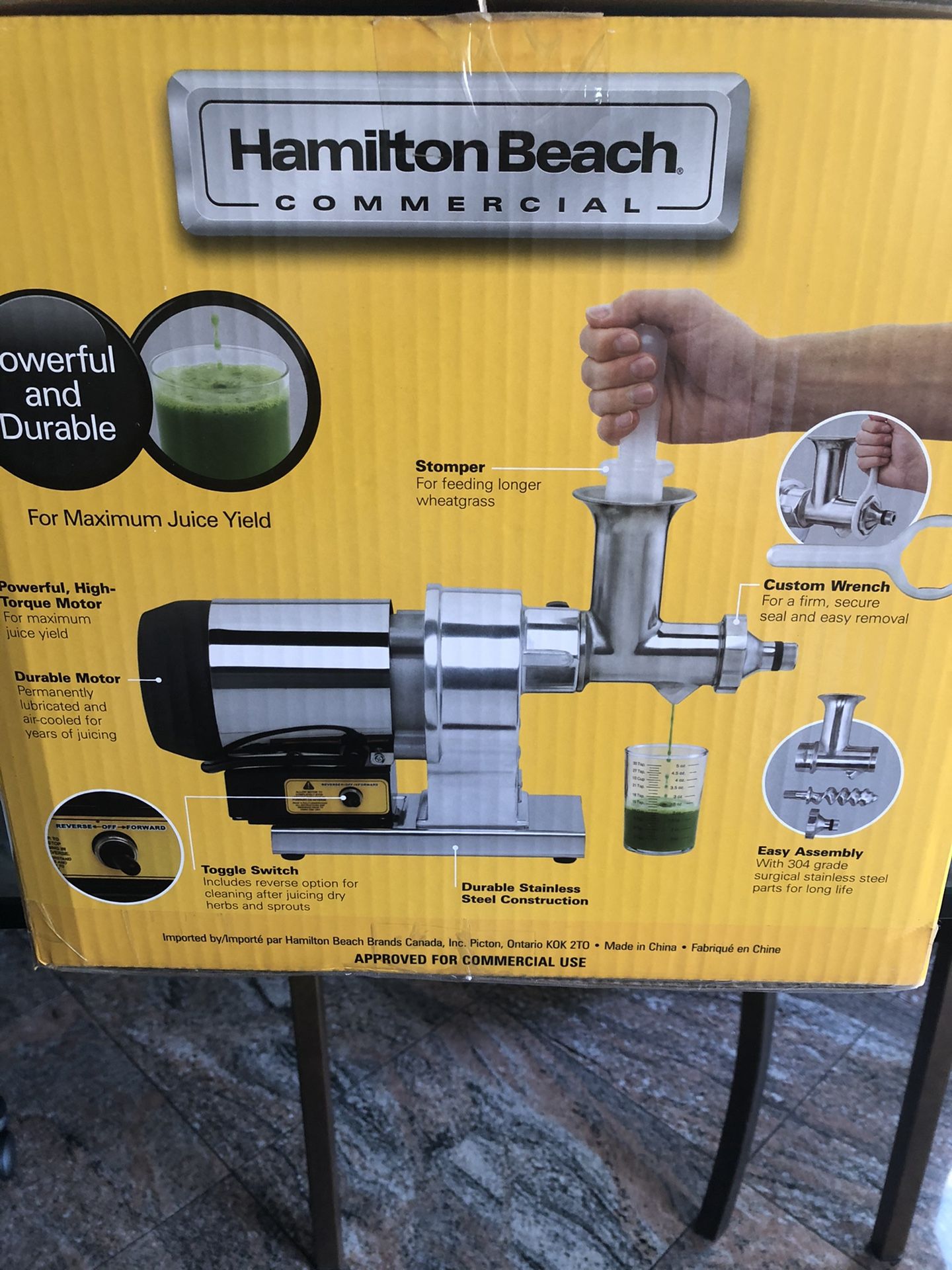 wheatgrass juicer Hamilton Beach Model HWG800!!!!