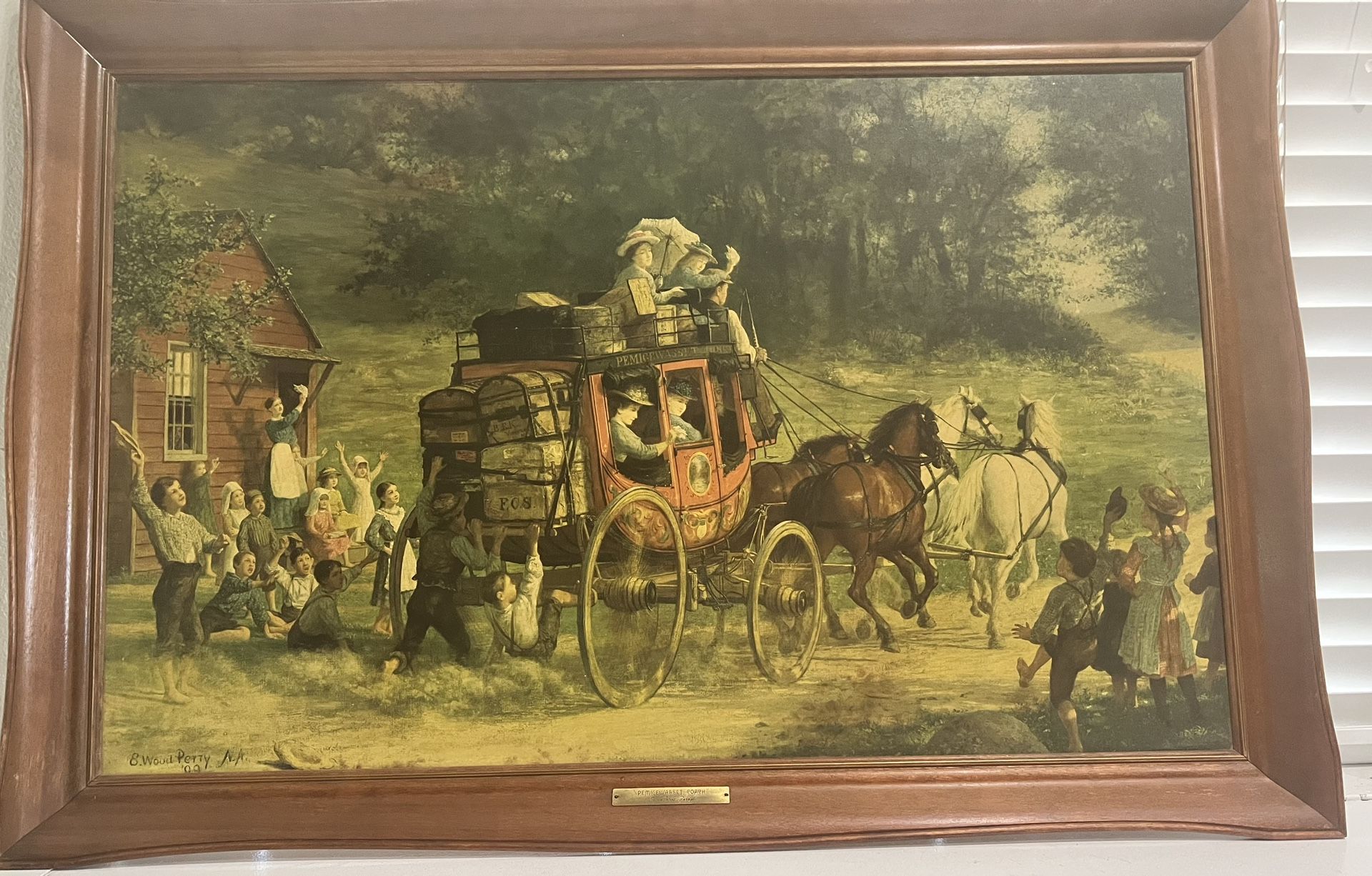 Vintage Stagecoach Print