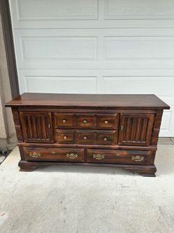 Classic Dark Solid Wood Dresser