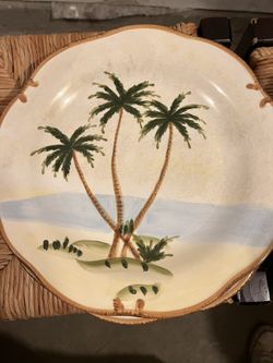 Hand Painted Gibson Dinner Plates - Set Of 6