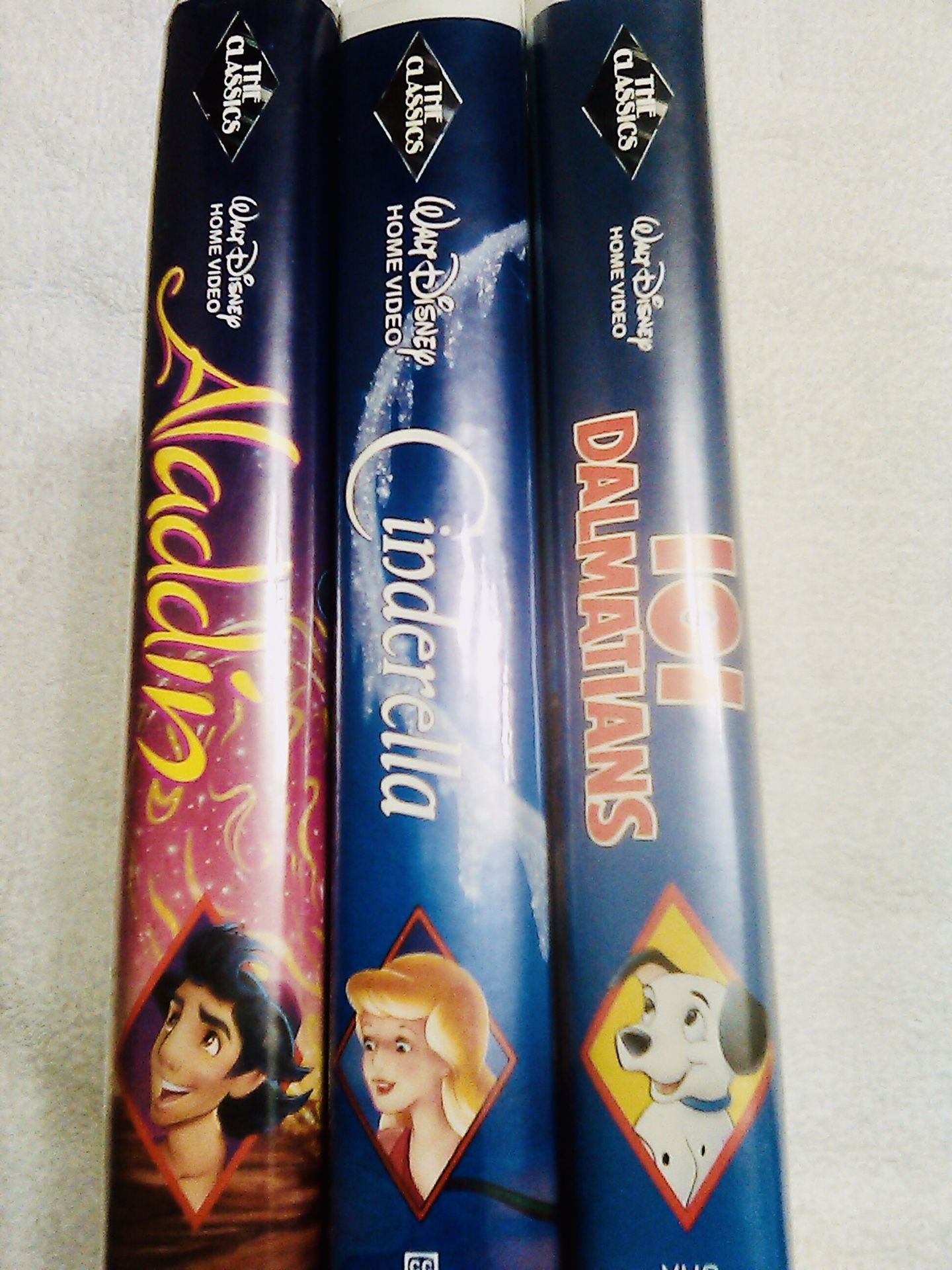 3 Ultra Rare Black Diamond Walt Disney VHS($6000)