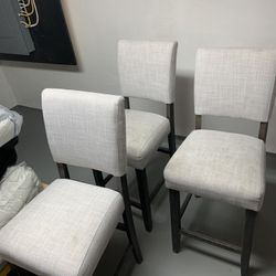 Gray Bar Stools (3)