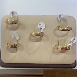 10 K YSOLID GOLD WEDDING BANDS 6mm All Sizes