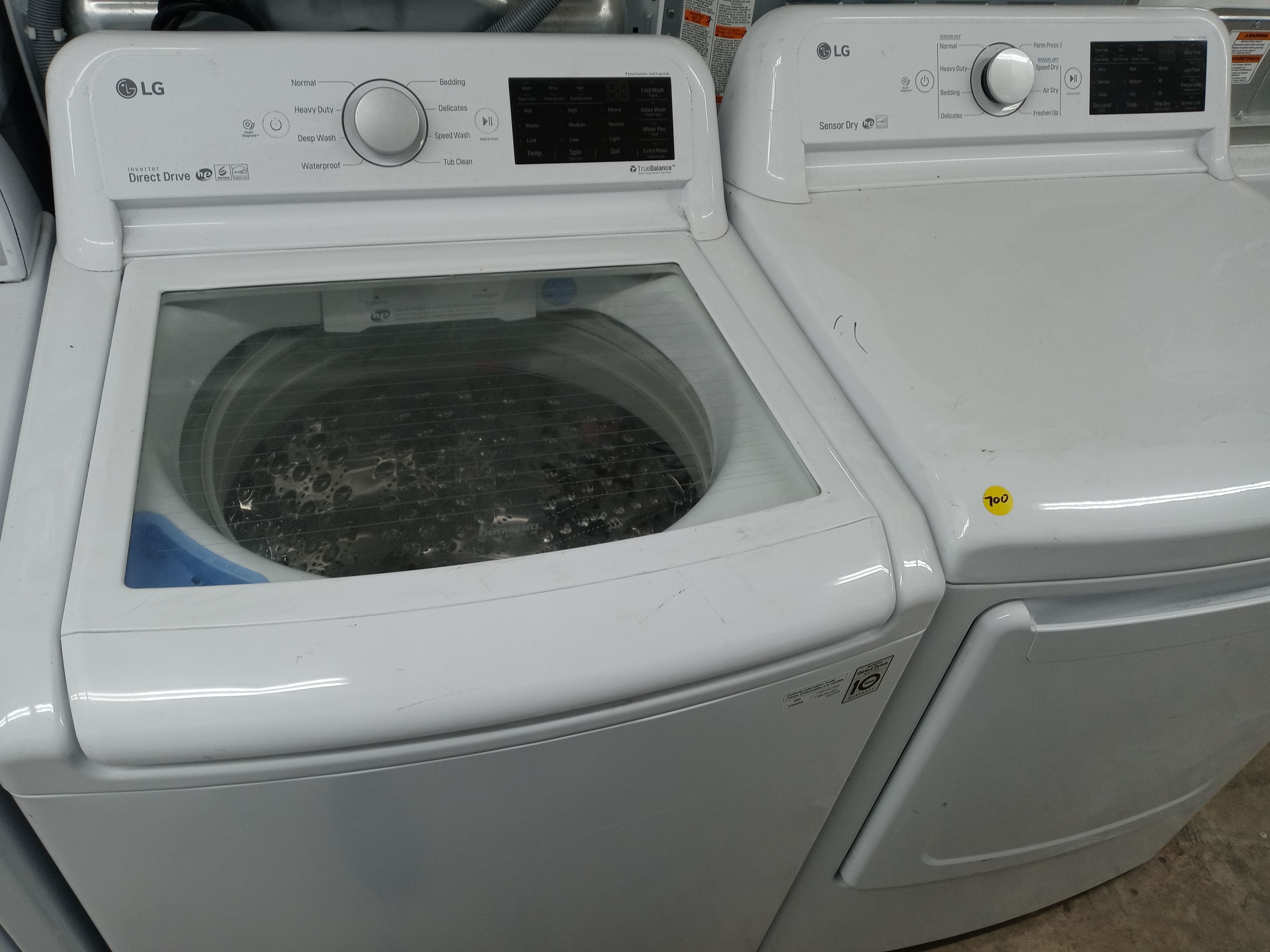 LG top load washer and dryer set - Free delivery
