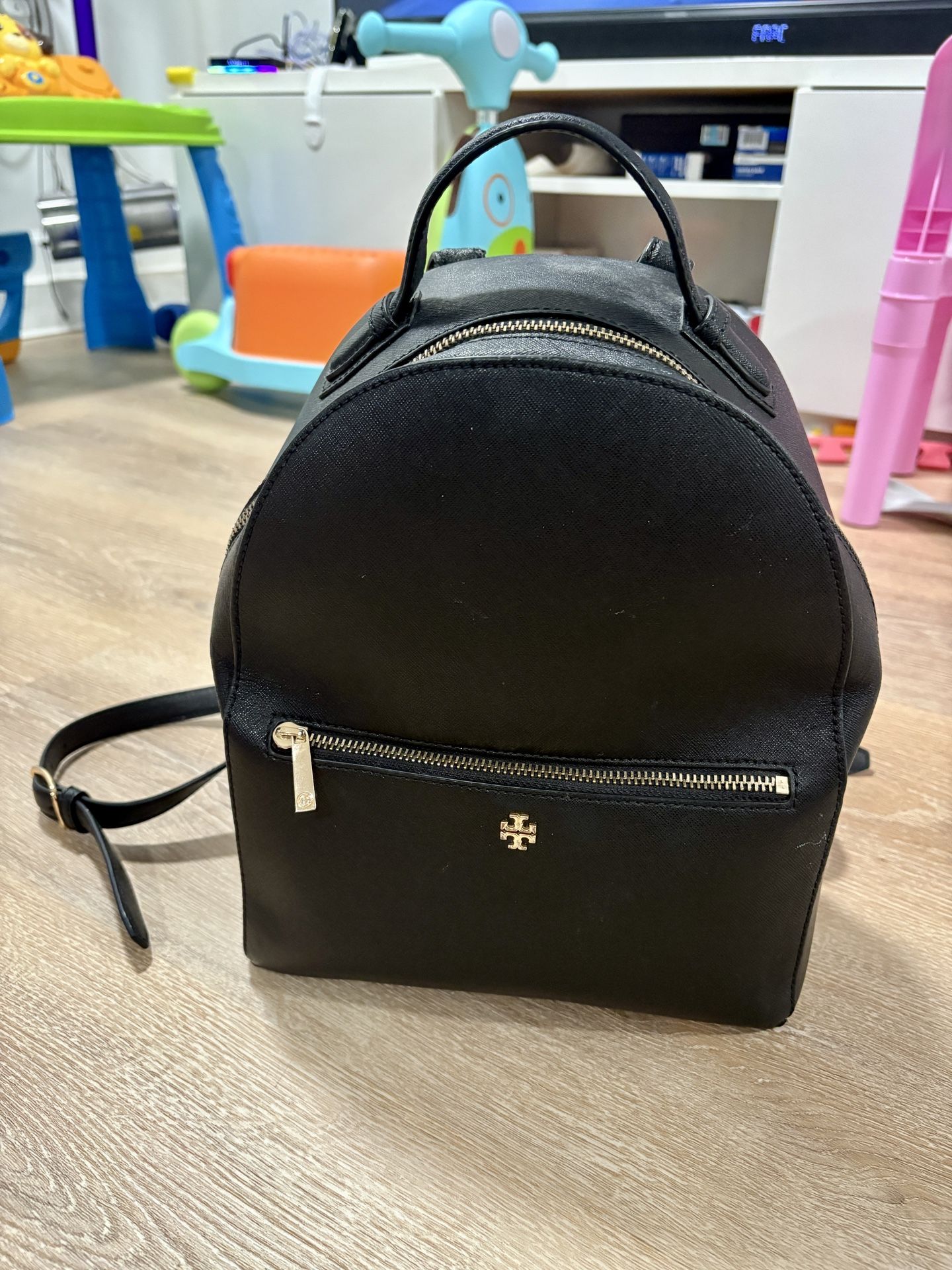 Black Emerson Tory Burch Backpack
