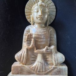 RELIGIOUS TIBETAN SOAPSTONE BUDDHA