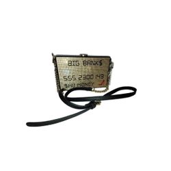 Aldo Ulauri $hu Money Credit Card Crossbody Bag Purse w/Ringstone New Rare