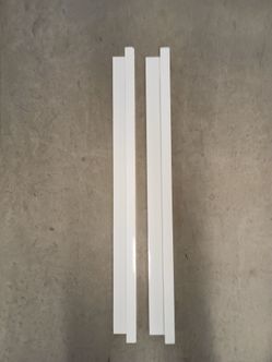 2) 48"  floating shelves white.