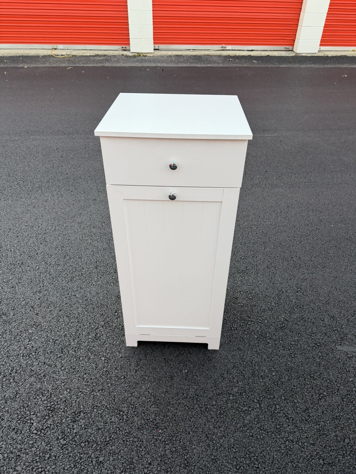 Tilt Out Laundry Hamper Cabinet,10 Gallon Laundry Cabinet with Drawers & Hidden Baskets