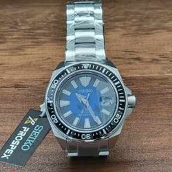 New Seiko Automatic Prospex Analog Samurai Manta Ray Dial Divers Watch SRPE33