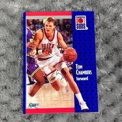 1991 Fleer Basketball Tom Chambers Card