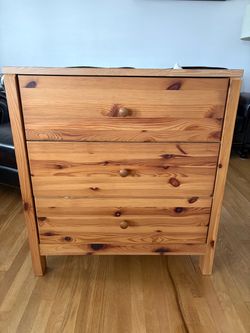 Wooden dresser drawers