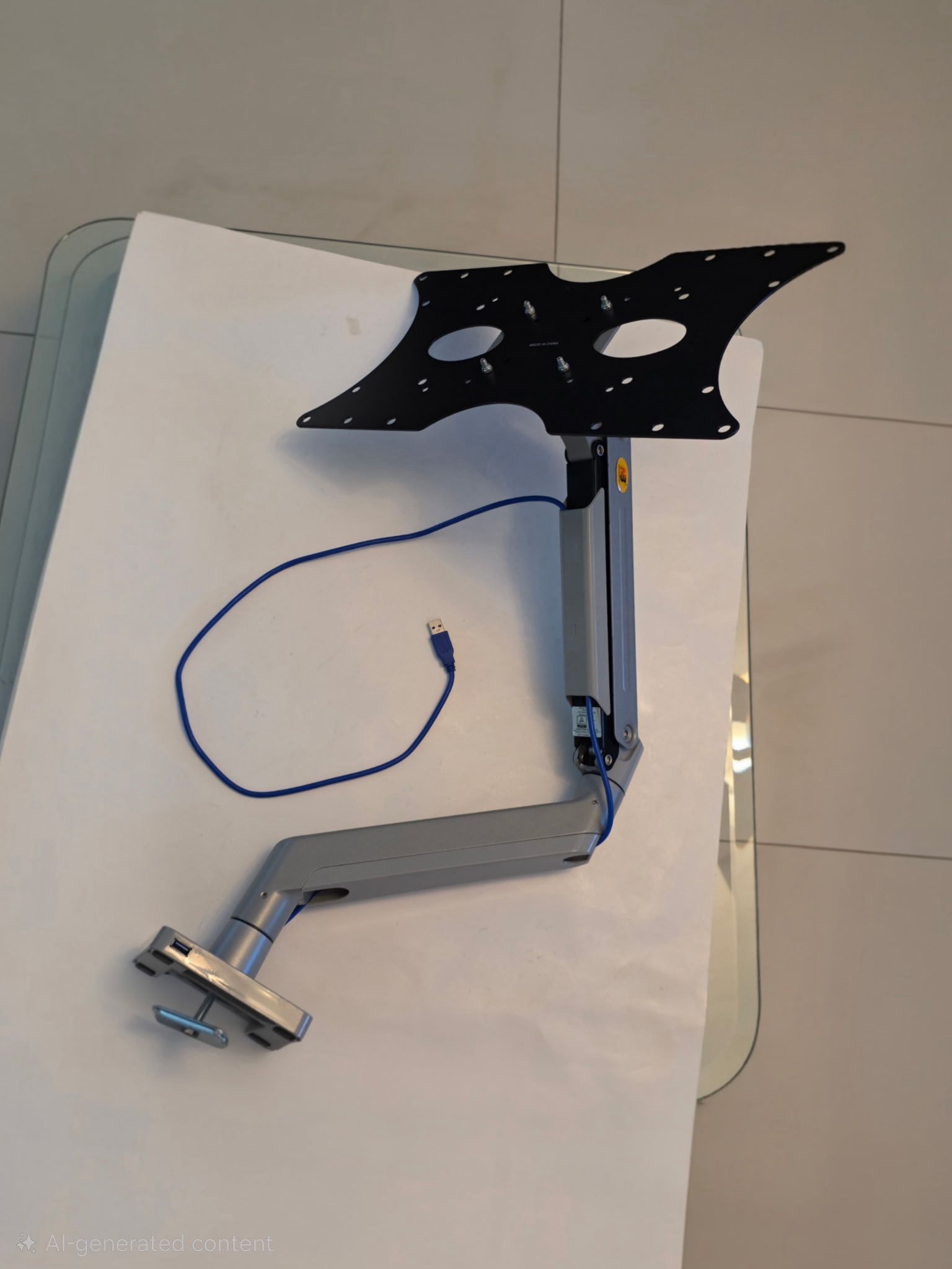 NB North Bayou NB G40 Gas Spring Arm 22-40 inch Screen Desktop Monitor with TV Adapter Included.