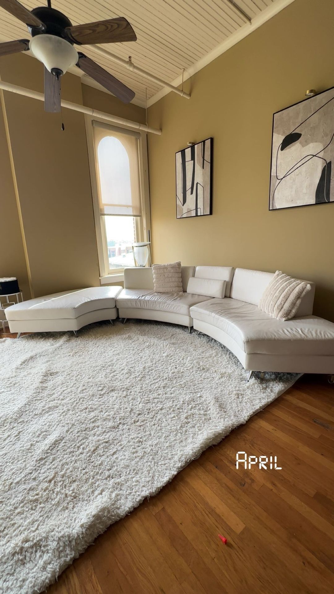 Real white leather