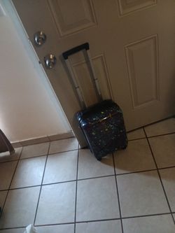 Bioworld 18" Hardside Paint Splatter Carry-On Suitcase,