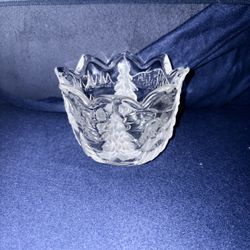 Mikasa Germany Christmas Tree Design Holiday Classics Crystal Candle Holder