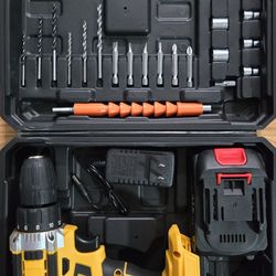 Drill Driver Set 10mm Cordless Come with 1 Battery 21v, $35 for 2 sets