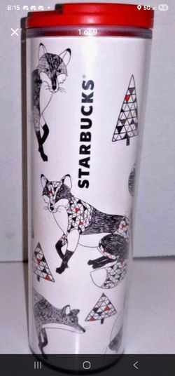 Starbucks fox geometric cup