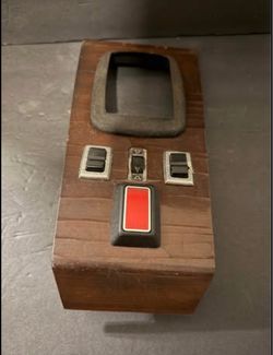 OEM Mercedes-Benz W123 Zebrano Wood Center Console Switch Panel Siemens 5WK1 607.