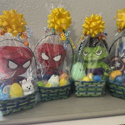 Marvel Easter Baskets ( Spiderman/Hulk/captain America)