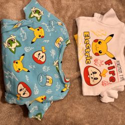 Pokémon shorts pajamas - 2 sets size 3T