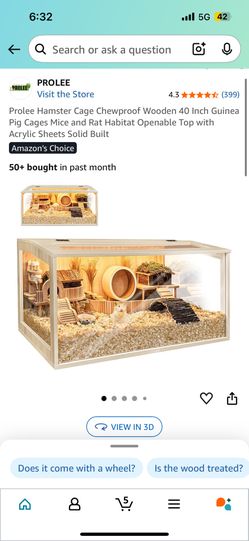 Hamster Cage, Wheel, Bowls And Toys 