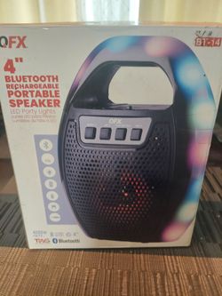 QFX BT-14 4" Bluetooth Rechargeable Portable Speaker
