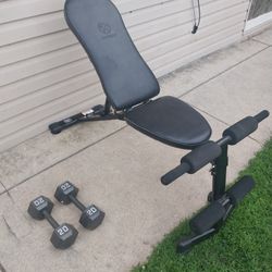 Bench / 2(20lbs Dumbbells 
