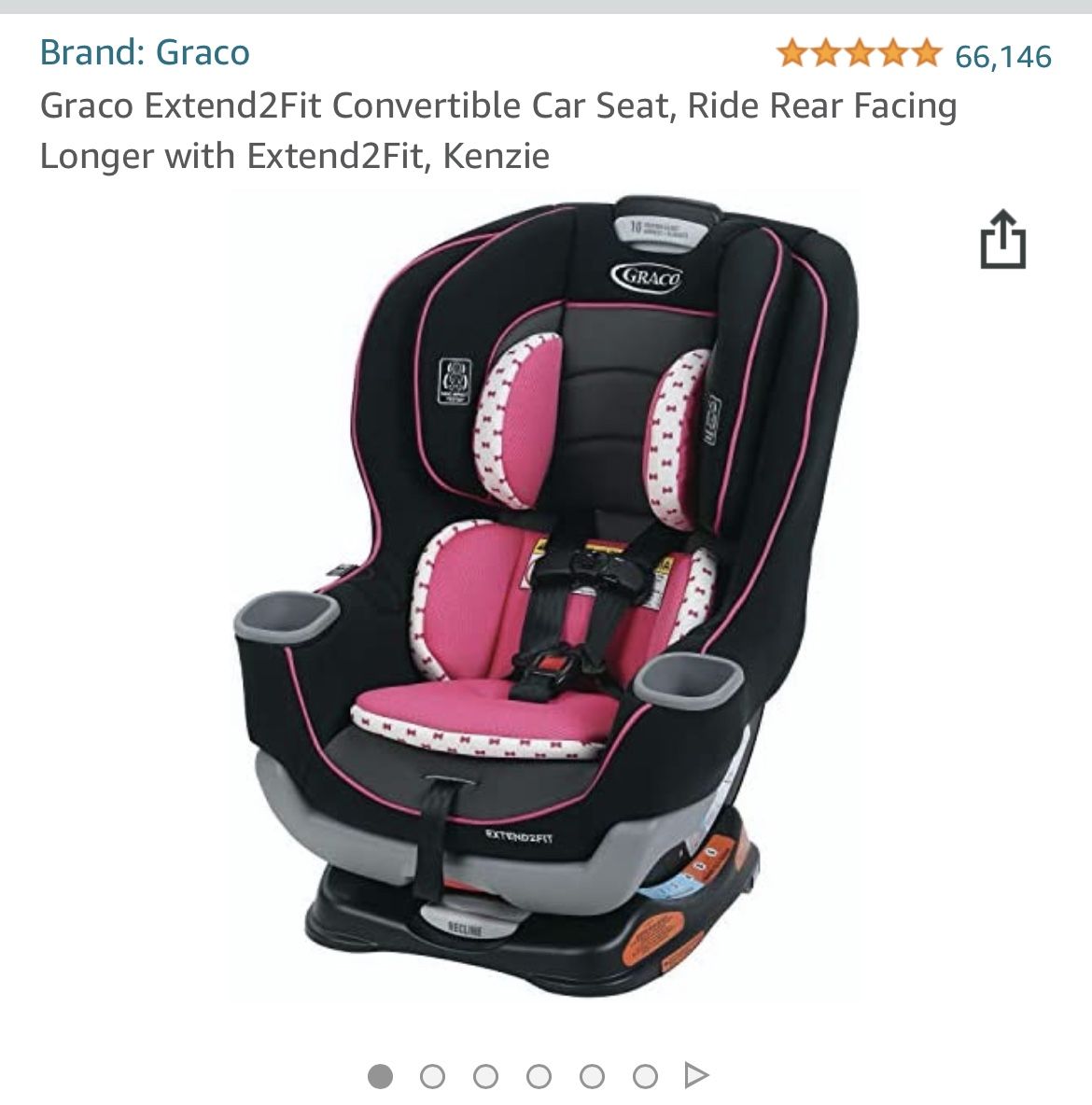 Graco Extend2Fit Kenzie Convertible Car Seat