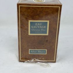 Vintage Rare Christian Dior Eau Sauvage Men's After Shave 3.7 Fl Oz