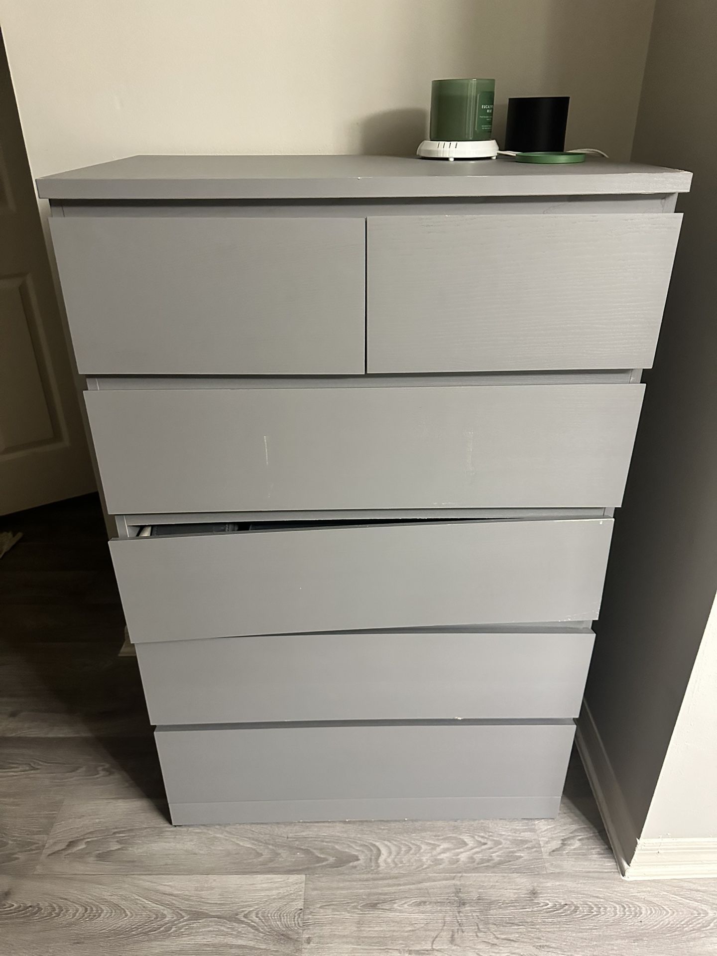 Grey IKEA Dresser