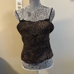 Women’s Size Large Leopard Print Camisole Top