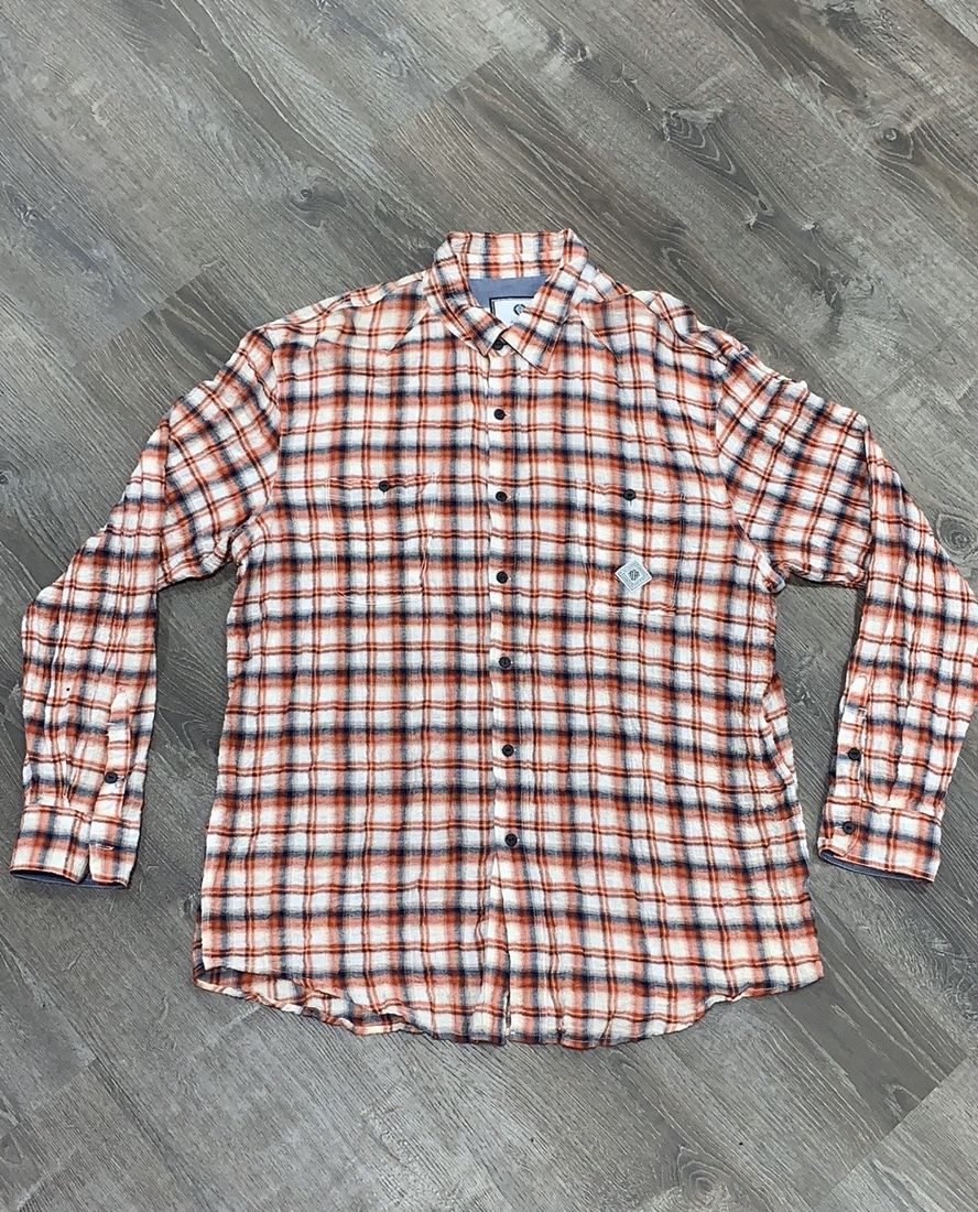 Mens flannel button up size 3xl