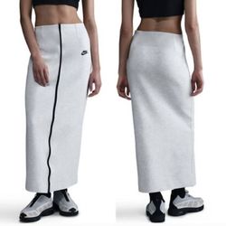 Nike Sportswear Tech Fleece Slim Maxi Skirt Size XS   New