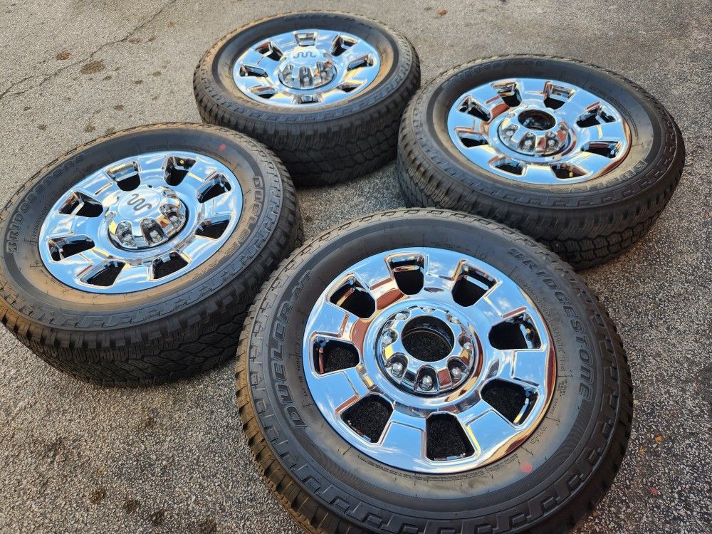 20" ford f250-350 king ranch chrome oem wheels and tires