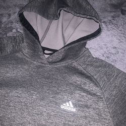 Adidas Climbawarm Grey Hoodie Sweatshirt, Size Small