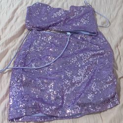 Medium Sequin Purple Set