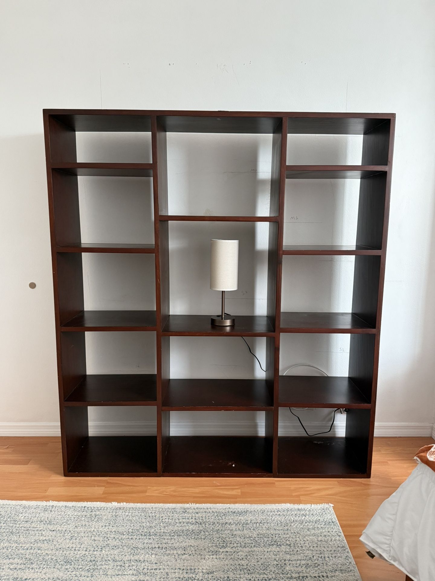 Large Dark Wood Bookcase
