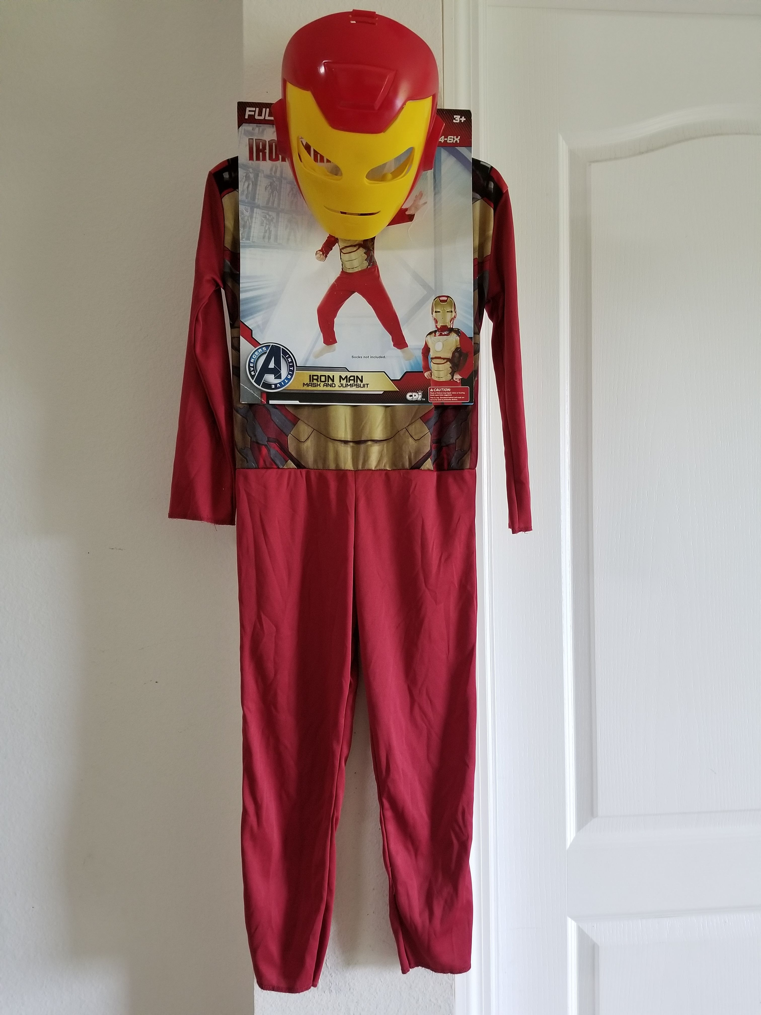 Iron Man costume size 4-6x