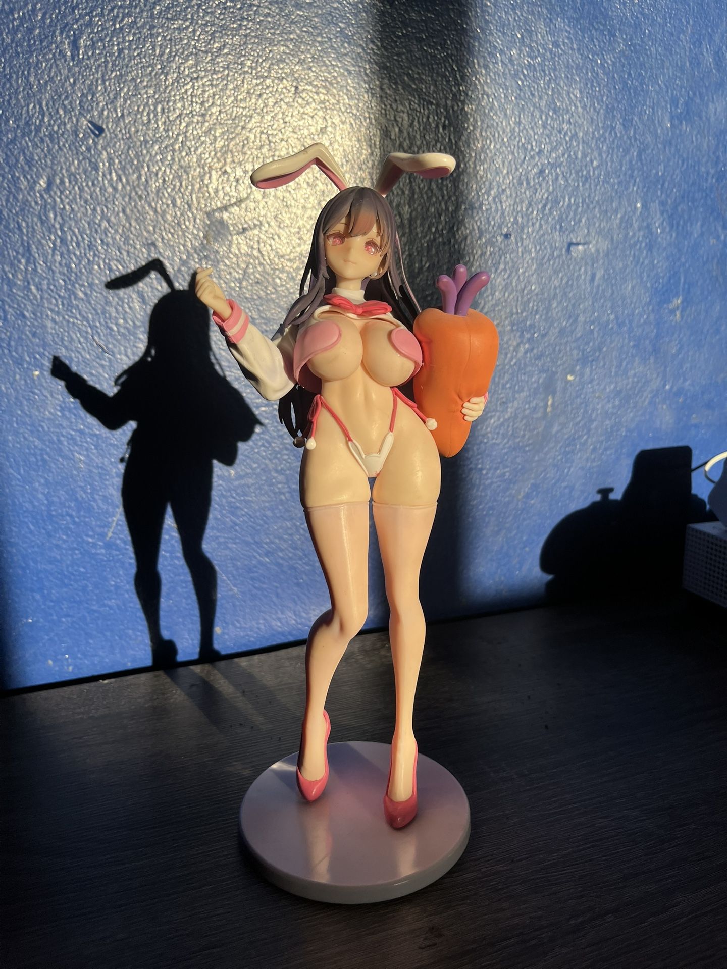 Original 29cm SHINY JK Bunny 1/6 Soft Model Girls Toys Chinese Anime PVC Action Figure Toy Game Collectible Model Doll