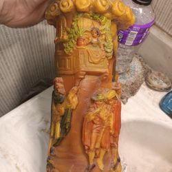 Candle Made With Beautiful Carvings