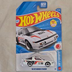 Hot Wheels 88 Mitsubishi Starion White 2026 J Case.