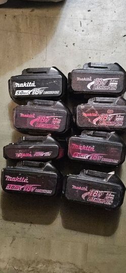18v Makita Li-ion batteries