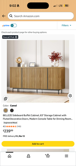 Cabinet storage