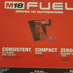 MILWAUKEE 16 GAUGE GEN 2 FINISH NAILER NEW $260 